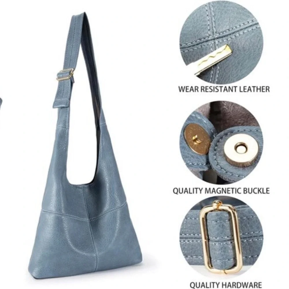 Hobo Bags Purse for Women Ultra Soft Foldable Shoulder Slouchy Handbags